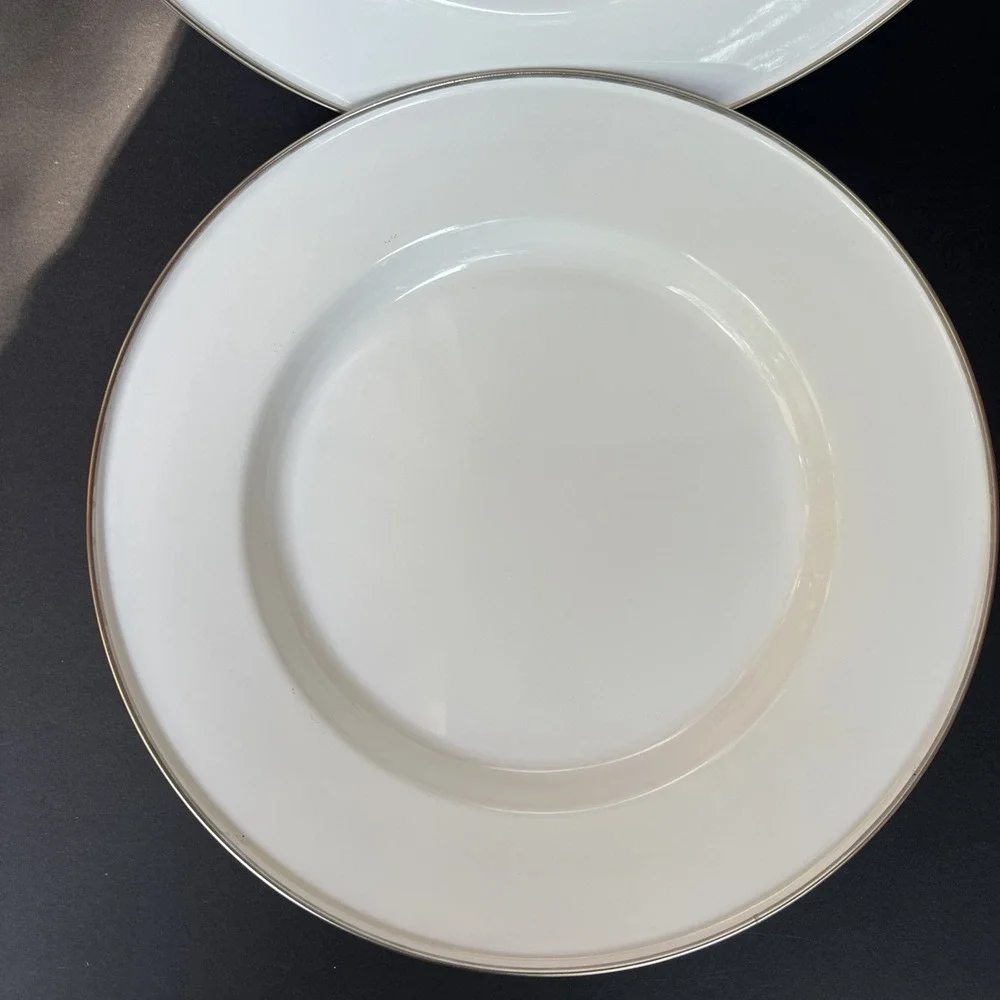 Discontinued Pottery Barn Enamelware Chargers Plates 12